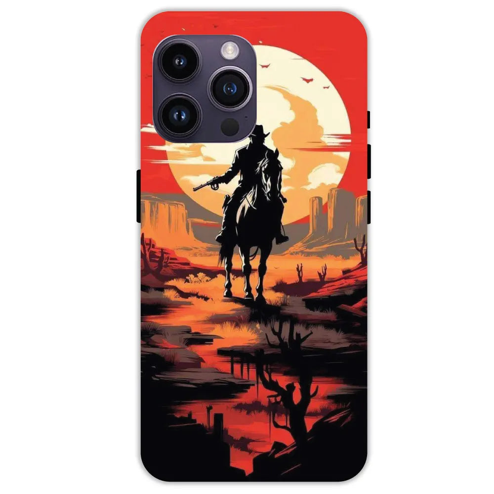 Cowboy and Horse - Hard Cases For Apple iPhone 14 Pro Max