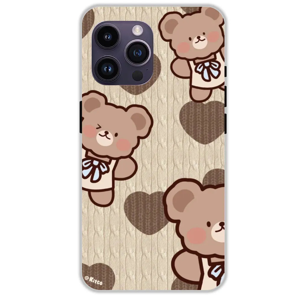 Teddy Heart - Hard Cases For Apple iPhone 14 Pro Max