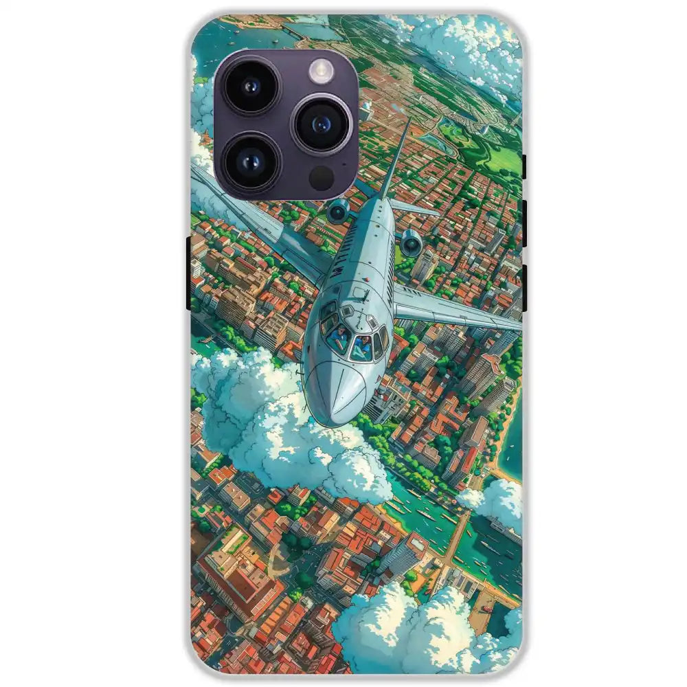 Flying Over City - Hard Cases For Apple iPhone 14 Pro Max