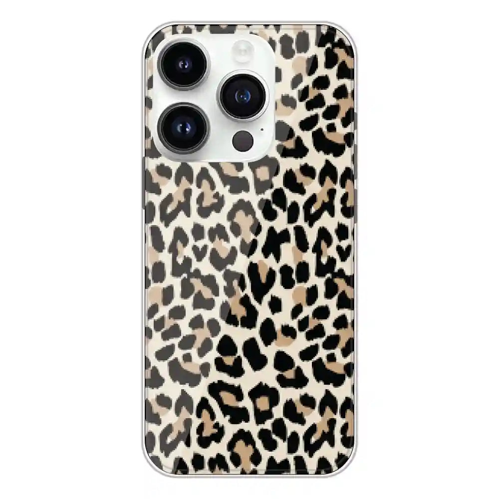 Leopard Print - Printed Silicone Case For Apple iPhone 14 Pro