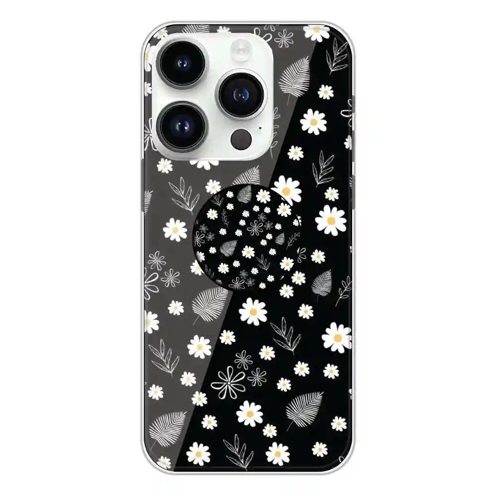 Daisies - Silicone Grip Case For Apple iPhone 14 Pro