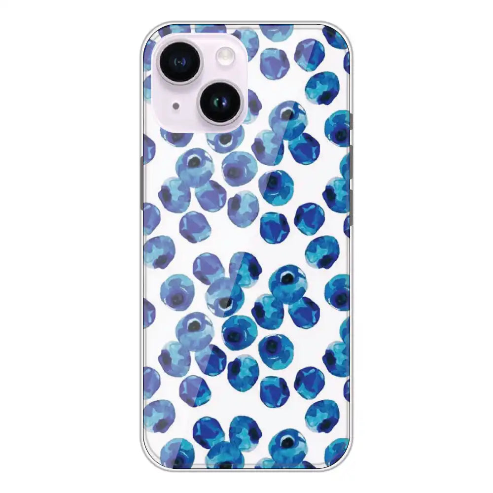 Blueberries - Printed Silicone Case For Apple iPhone 14