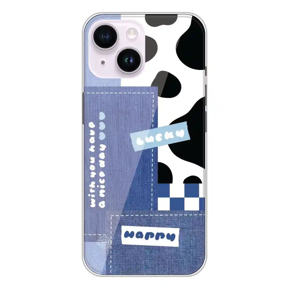 Cow Print Collage - Printed Silicone Case For Apple iPhone 14