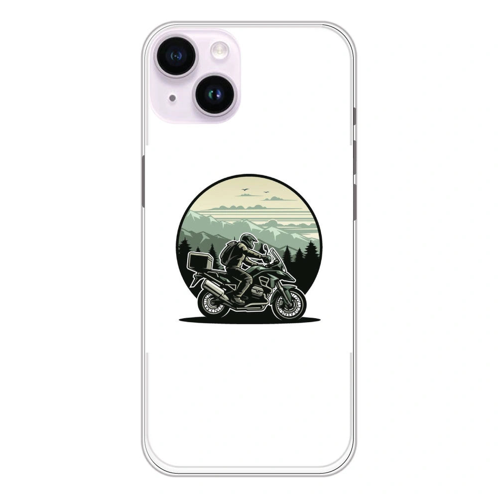 Biker - Printed Silicone Case For Apple iPhone 14 Plus