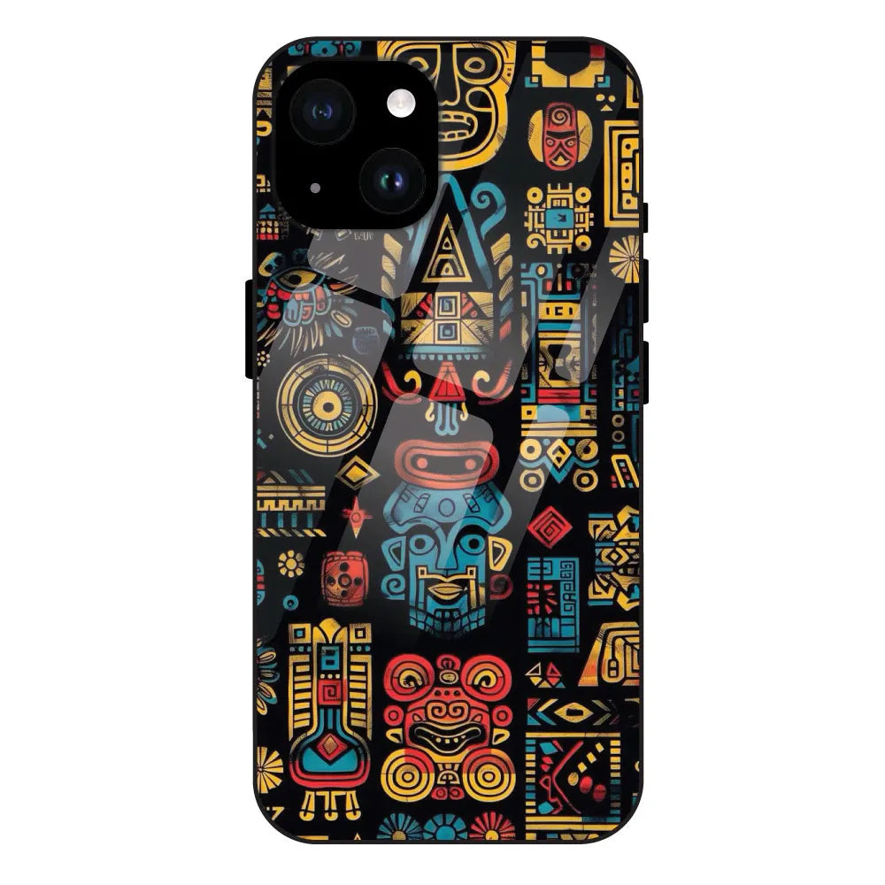 Crepe Pattern - Glossy Metal Silicone Case For Apple iPhone 14