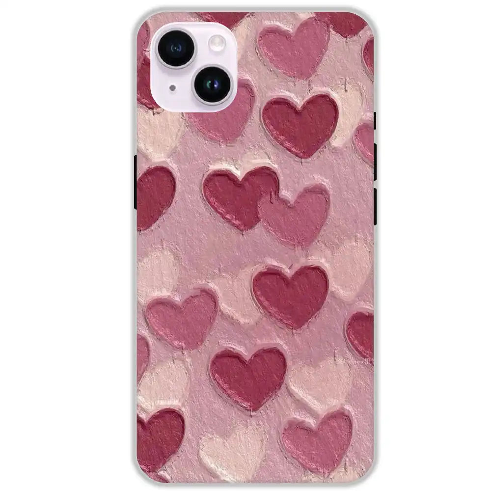 Pastel Hearts Love - Hard Cases For Apple iPhone 14