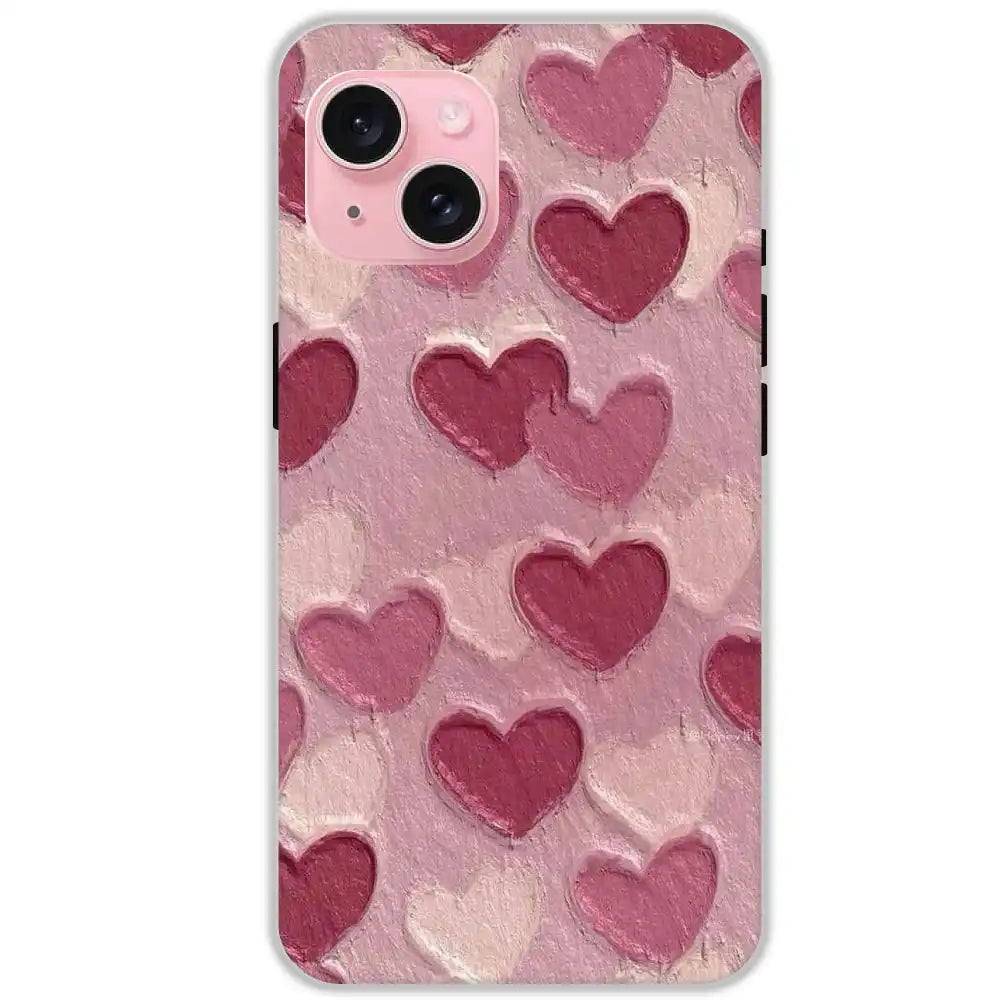 Pastel Hearts Love - Hard Cases For Apple iPhone 15 Plus