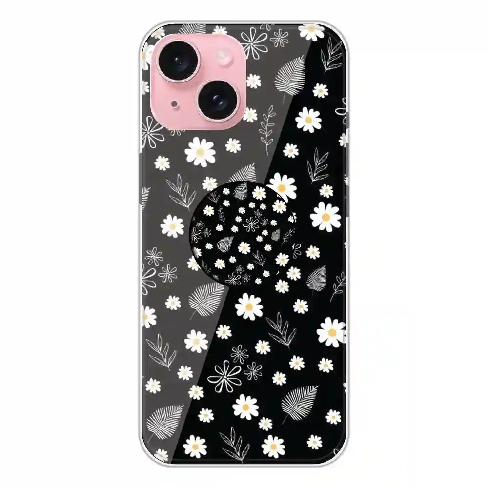 Daisies - Silicone Grip Case For Apple iPhone 15 Plus