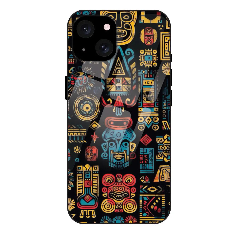 Crepe Pattern - Glossy Metal Silicone Case For Apple iPhone 15 Plus