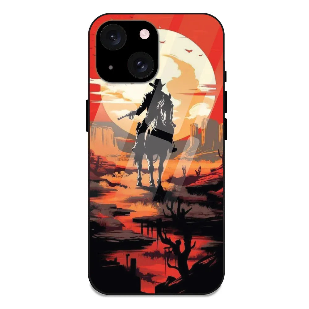 Cowboy - Glossy Metal Silicone Case For Apple iPhone 15 Plus