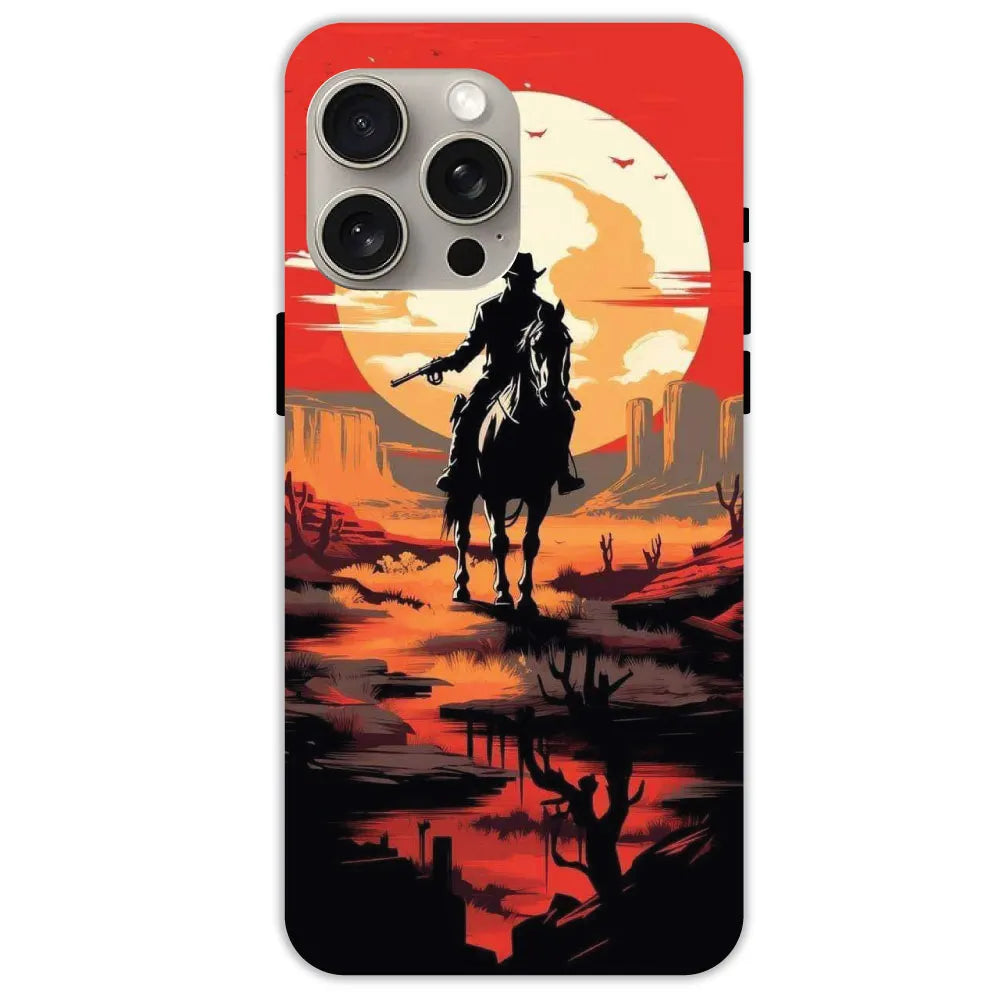 Cowboy and Horse - Hard Cases For Apple iPhone 15 Pro Max