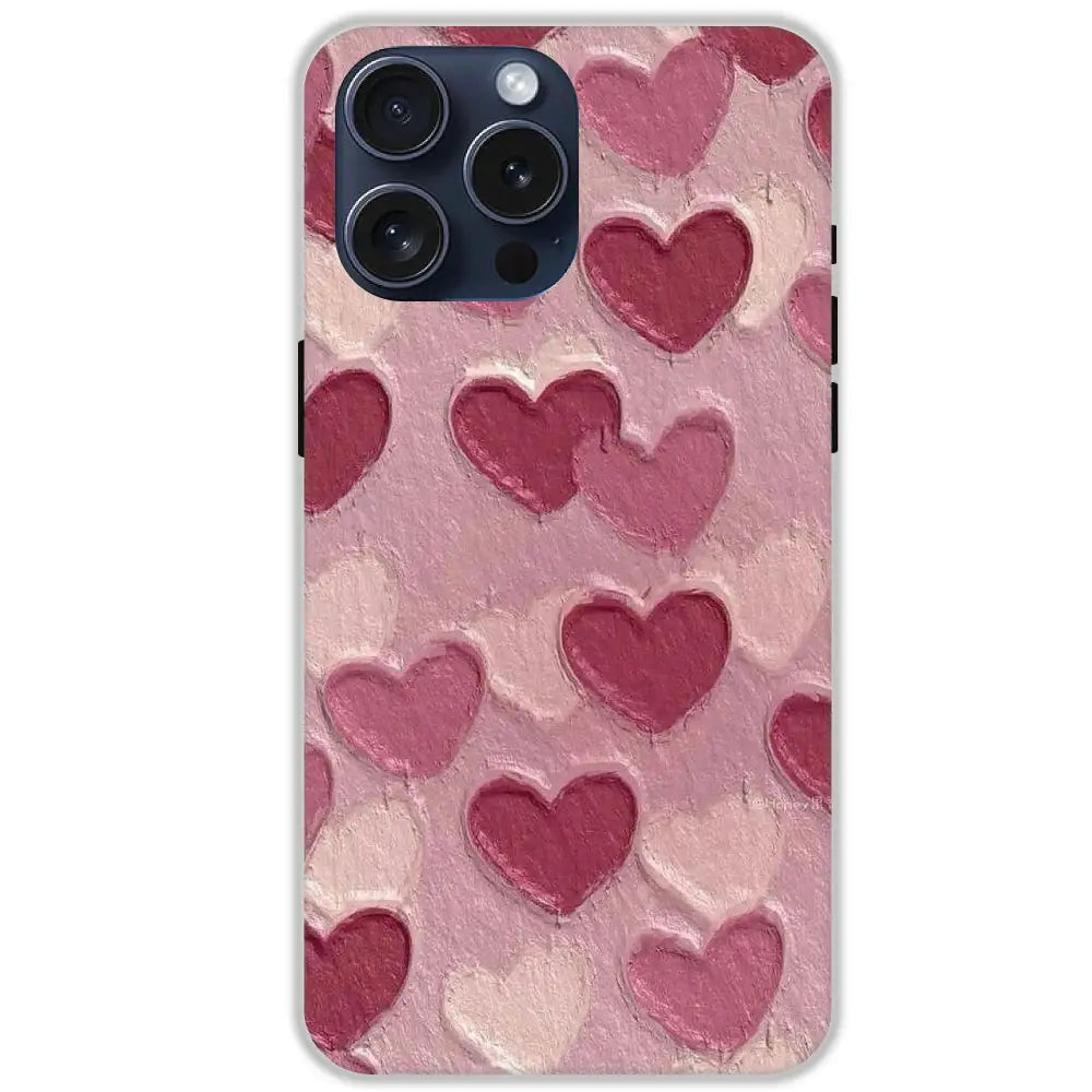 Pastel Hearts Love - Hard Cases For Apple iPhone 15 Pro