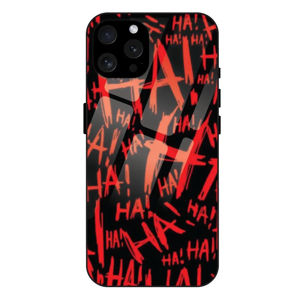 'Ha ! - Glossy Metal Silicone Case For Apple iPhone 15 Pro