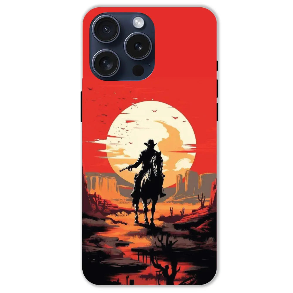 Cowboy and Horse - Hard Cases For Apple iPhone 15 Pro