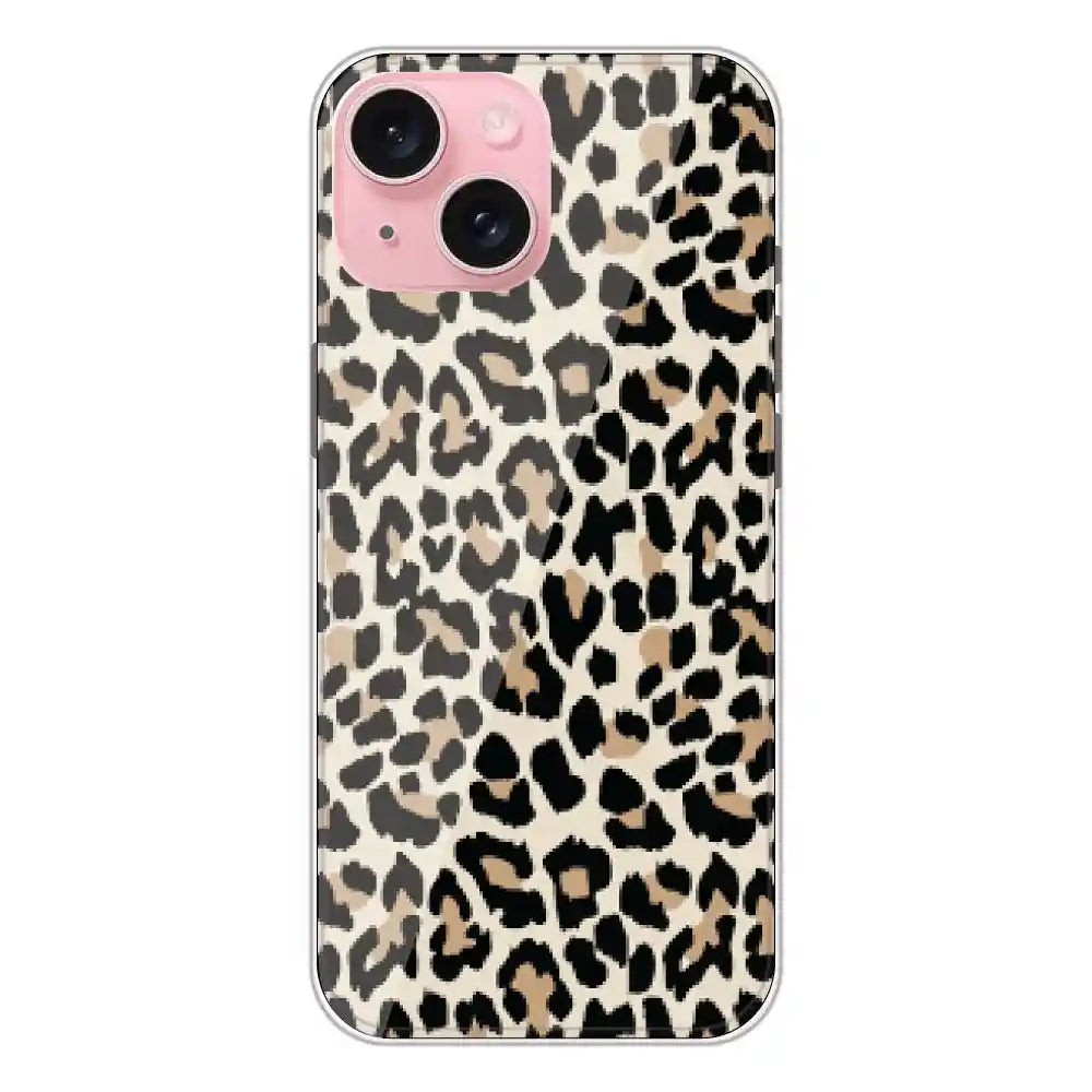 Leopard Print - Printed Silicone Case For Apple iPhone 15