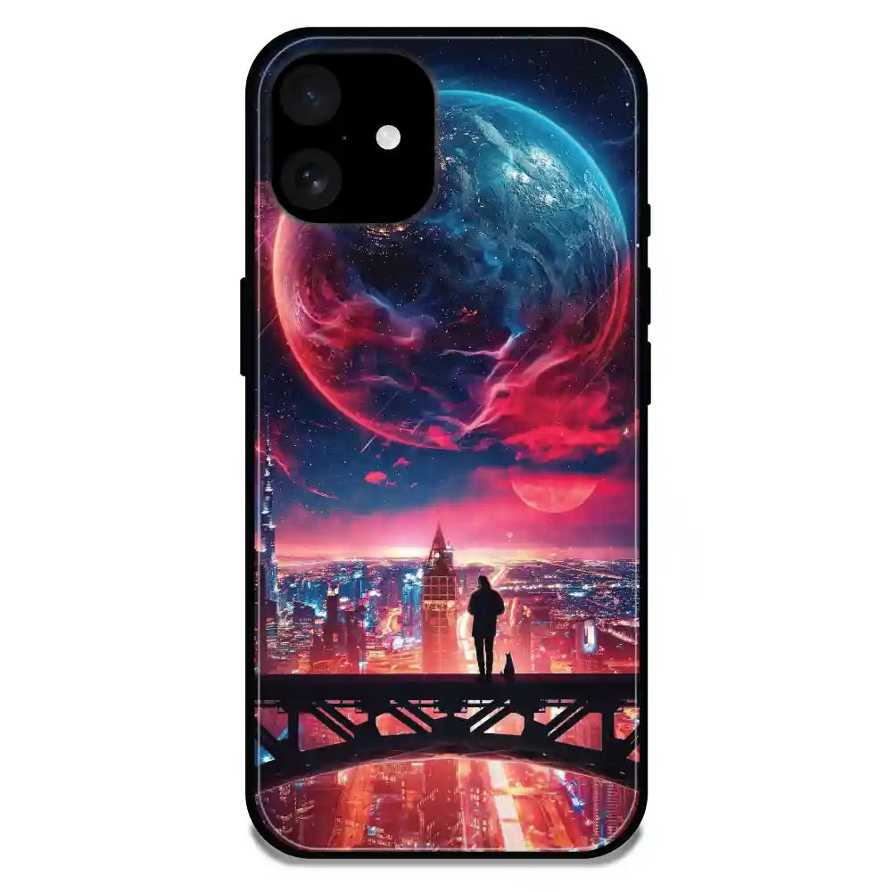 'Night Sky - Glossy Metal Silicone Case For Apple iPhone 15