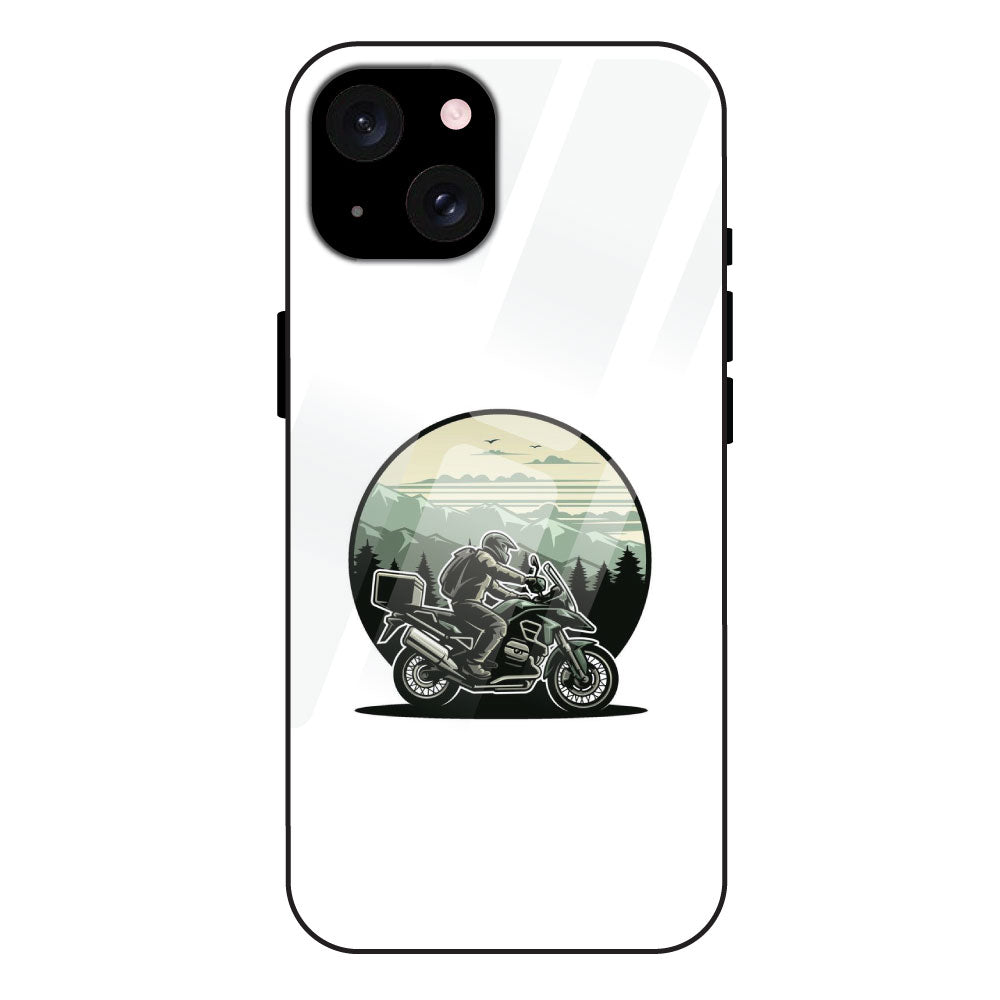 Biker - Glossy Metal Silicone Case For Apple iPhone 15