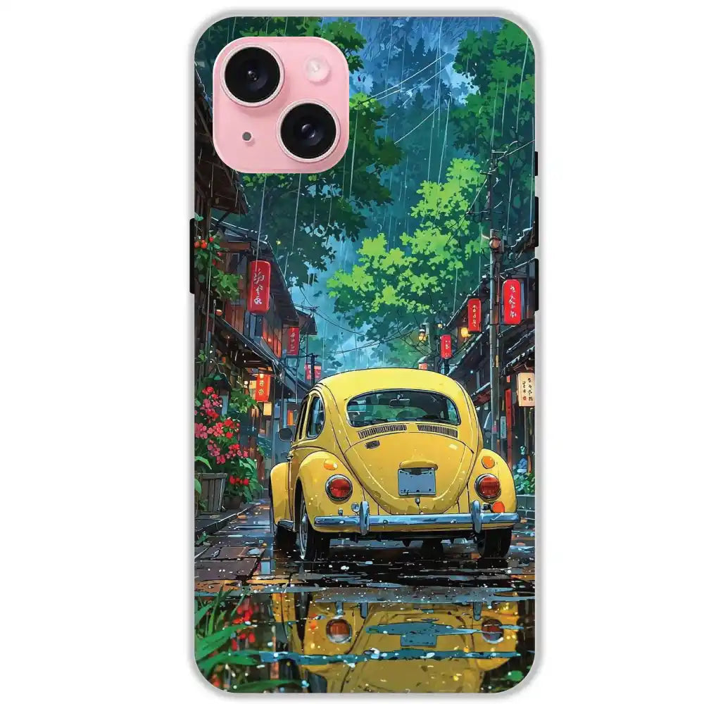Yellow Bettle - Hard Cases For Apple iPhone 15
