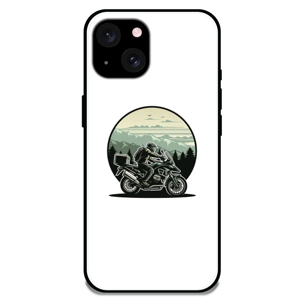 'Biker - Glossy Metal Silicone Case For Apple iPhone 15