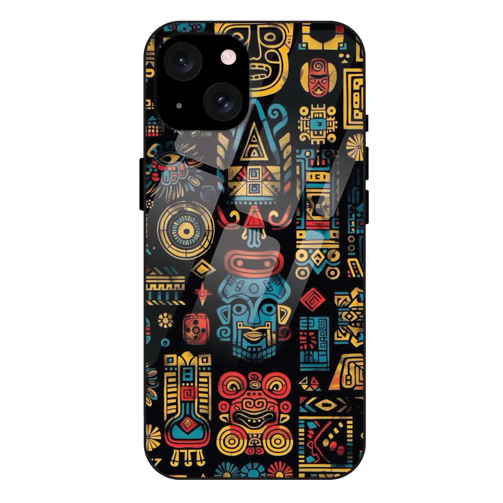 Crepe Pattern - Glossy Metal Silicone Case For Apple iPhone 15