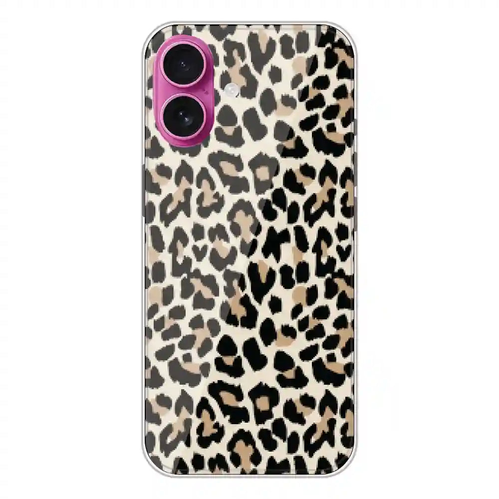 Leopard Print - Printed Silicone Case For Apple iPhone 16 Plus