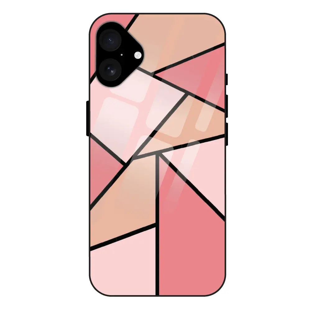 Triangles - Glass Case For Apple iPhone 16 Plus