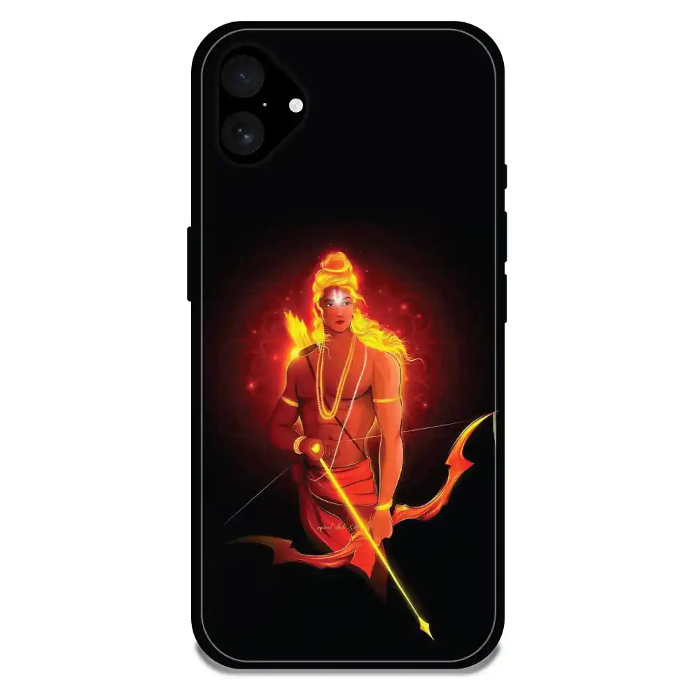 'Lord Rama - Glossy Metal Silicone Case For Apple iPhone 16 Plus