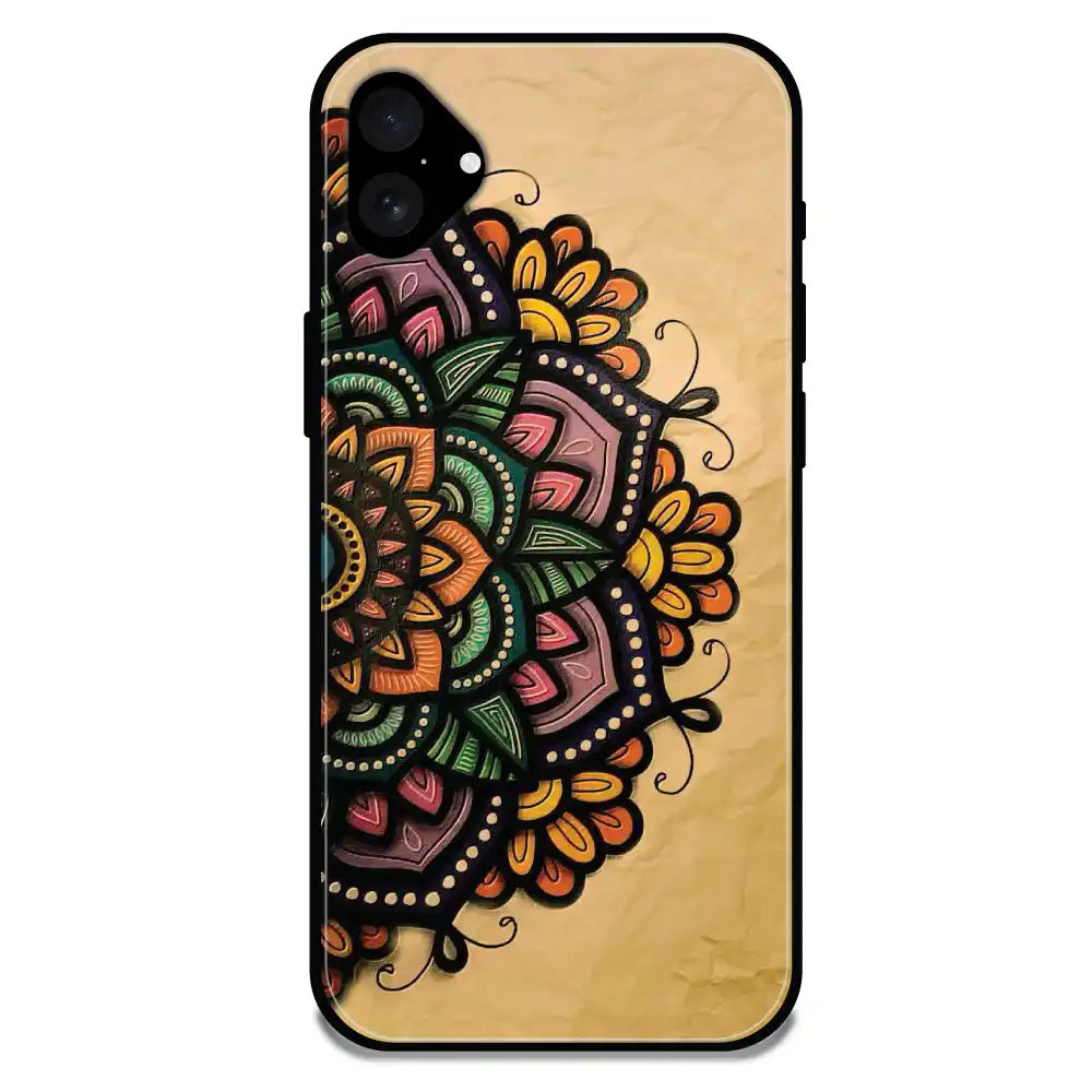 'Mandala Art - Glossy Metal Silicone Case For Apple iPhone 16 Plus