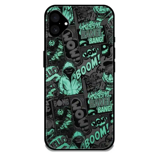 'Boom - Glossy Metal Silicone Case For Apple iPhone 16 Plus