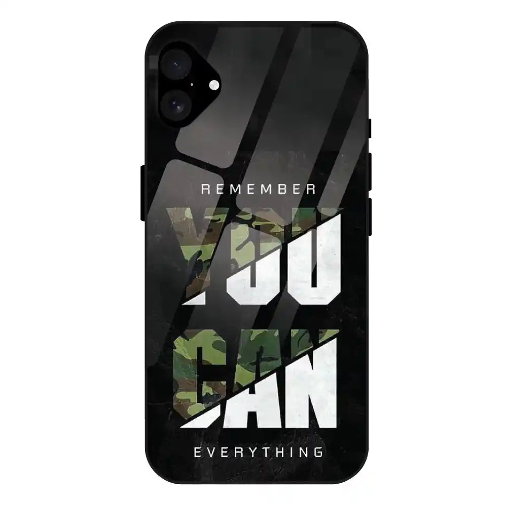 'You Can Do Everything - Glass Case For Apple iPhone 16 Plus