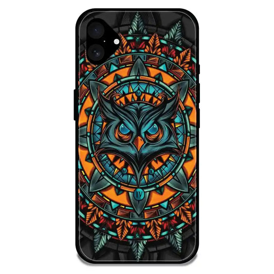 'Blue And Black Waves - Glossy Metal Silicone Case For Apple iPhone 16 Plus