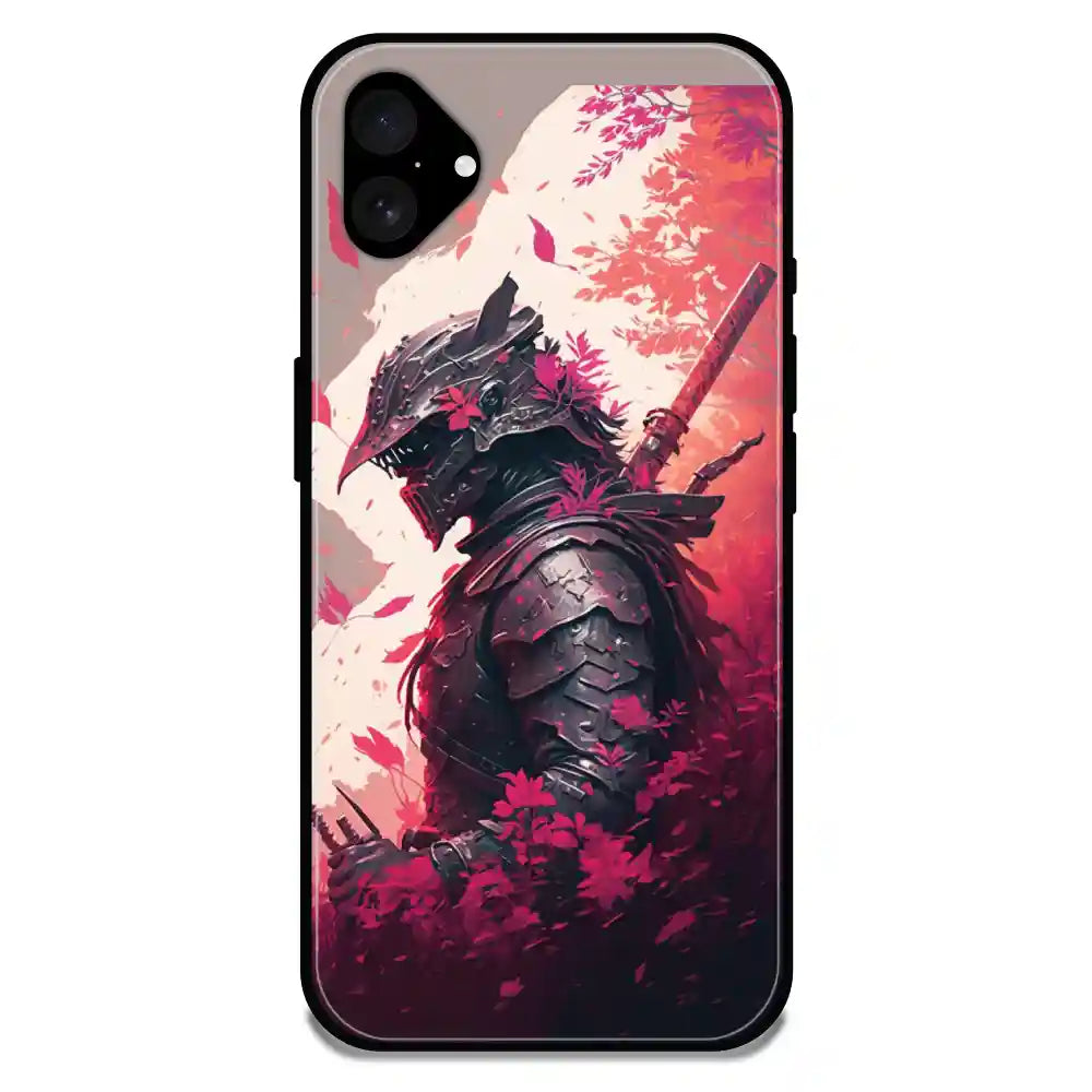 King Warrior - Glossy Metal Silicone Case For Apple iPhone Models