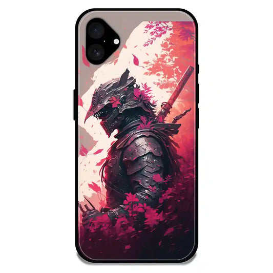 'King Warrior - Glossy Metal Silicone Case For Apple iPhone 16 Plus