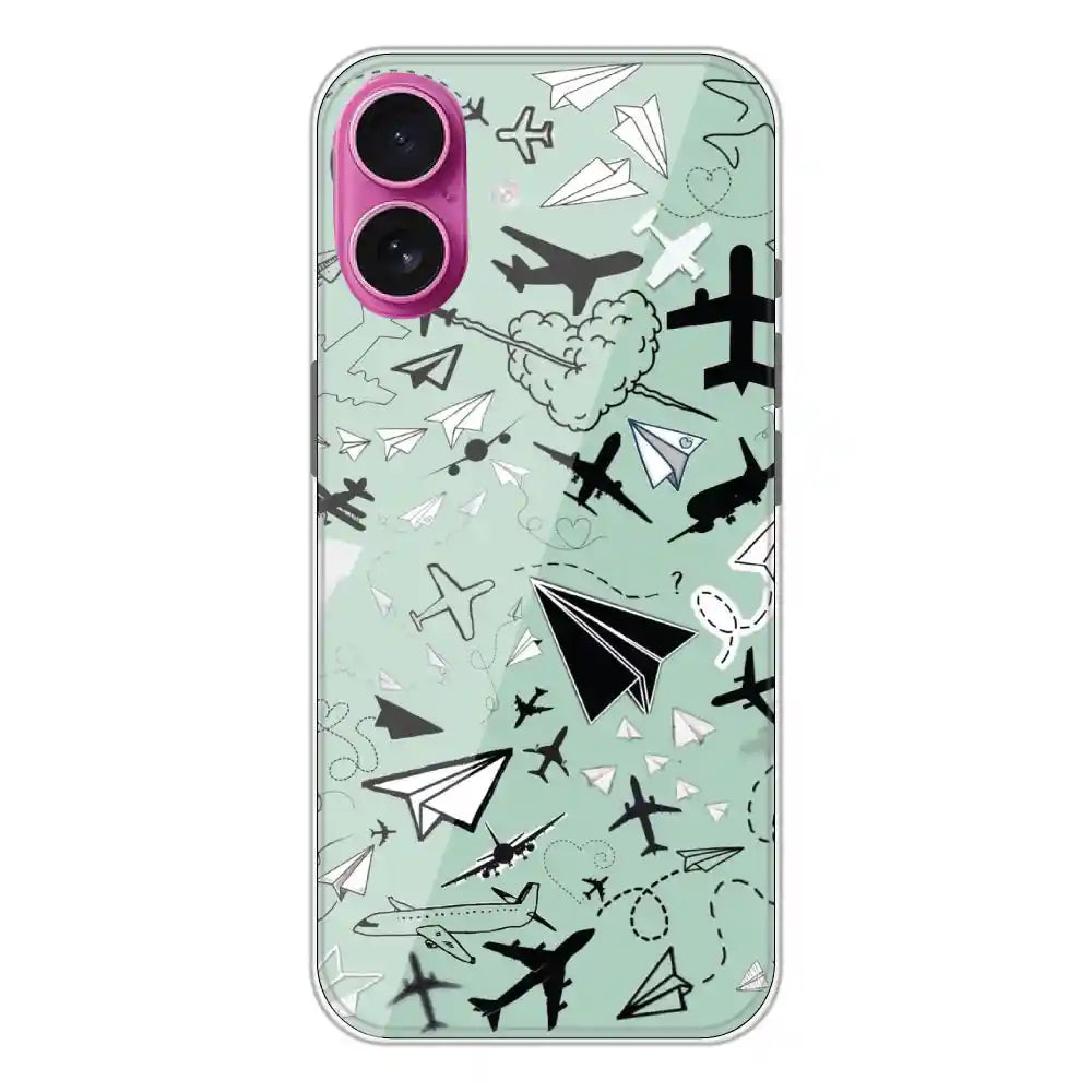Planes - Silicone Case For Apple iPhone Models Case For Apple iPhone Models Apple iPhone 16 Plus