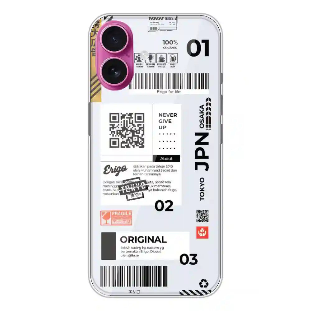 Barcode Labels - Silicone Case For Apple iPhone Models apple iphone 16 Plus