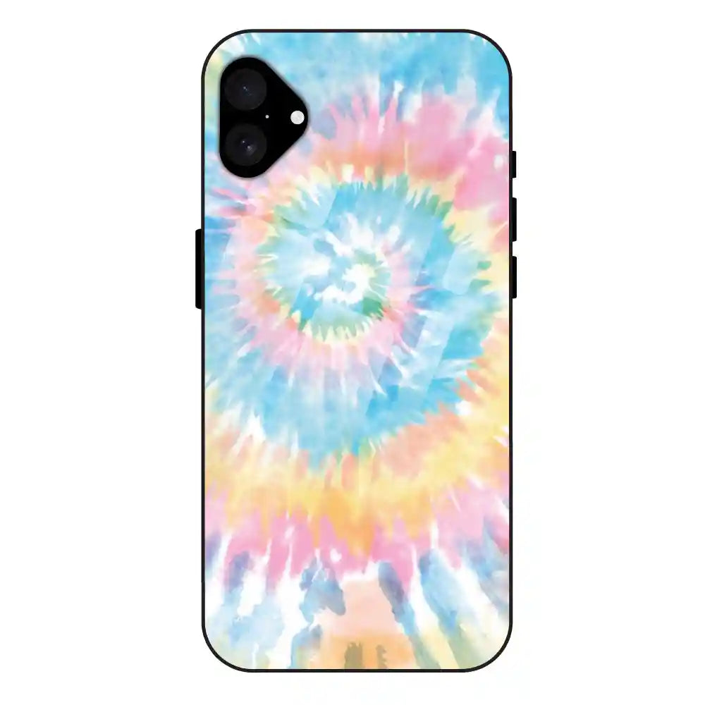 'Pastel Tie Dye - Glass Case For Apple iPhone 16 Plus