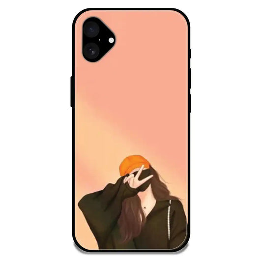 'Shy Girl - Glossy Metal Silicone Case For Apple iPhone 16 Plus