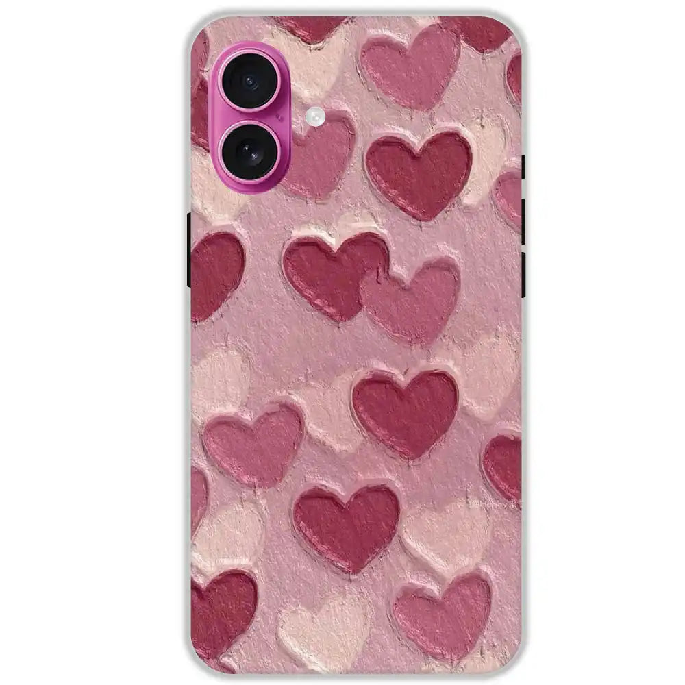 Pastel Hearts Love - Hard Cases For Apple iPhone 16 Plus