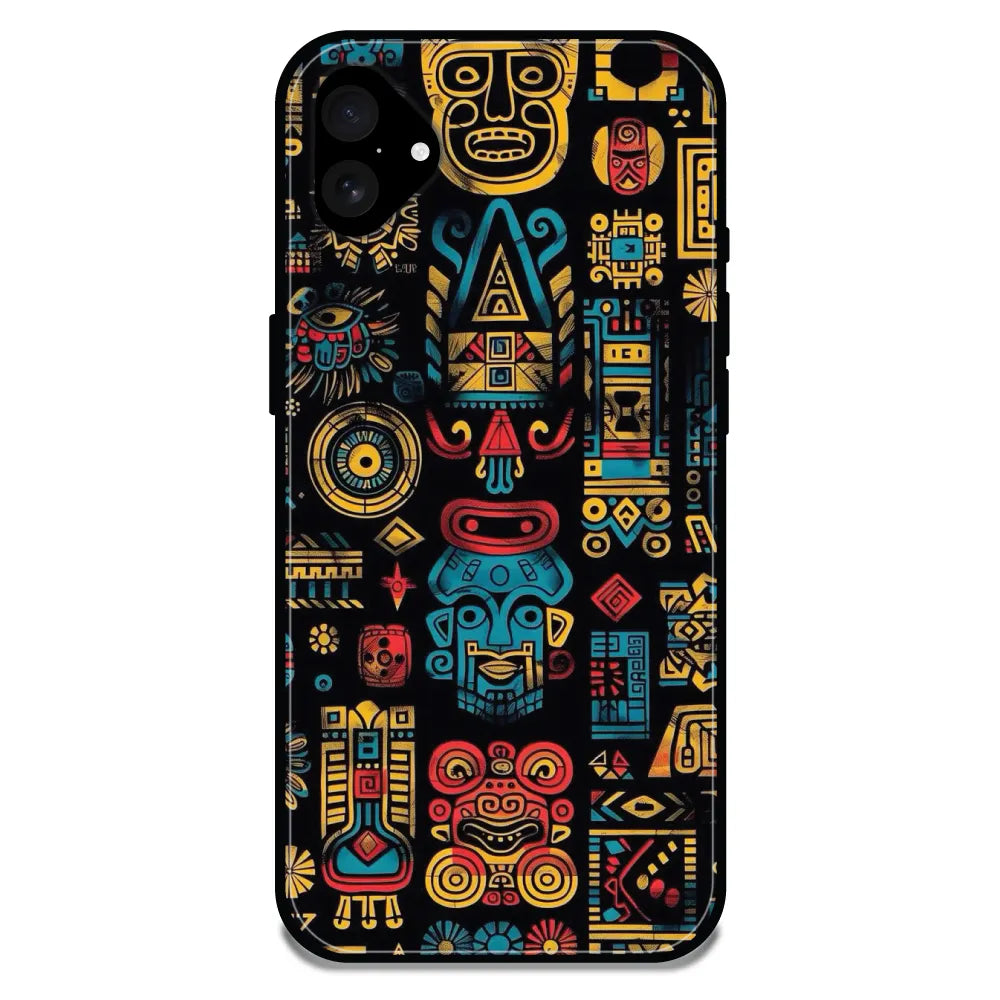 'Crepe Pattern - Glossy Metal Silicone Case For Apple iPhone 16 Plus