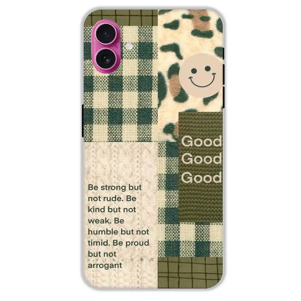 Patchwork Positivity - Hard Cases For Apple iPhone 16 Plus
