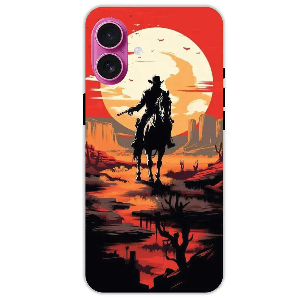 Cowboy and Horse - Hard Cases For Apple iPhone 16 Plus