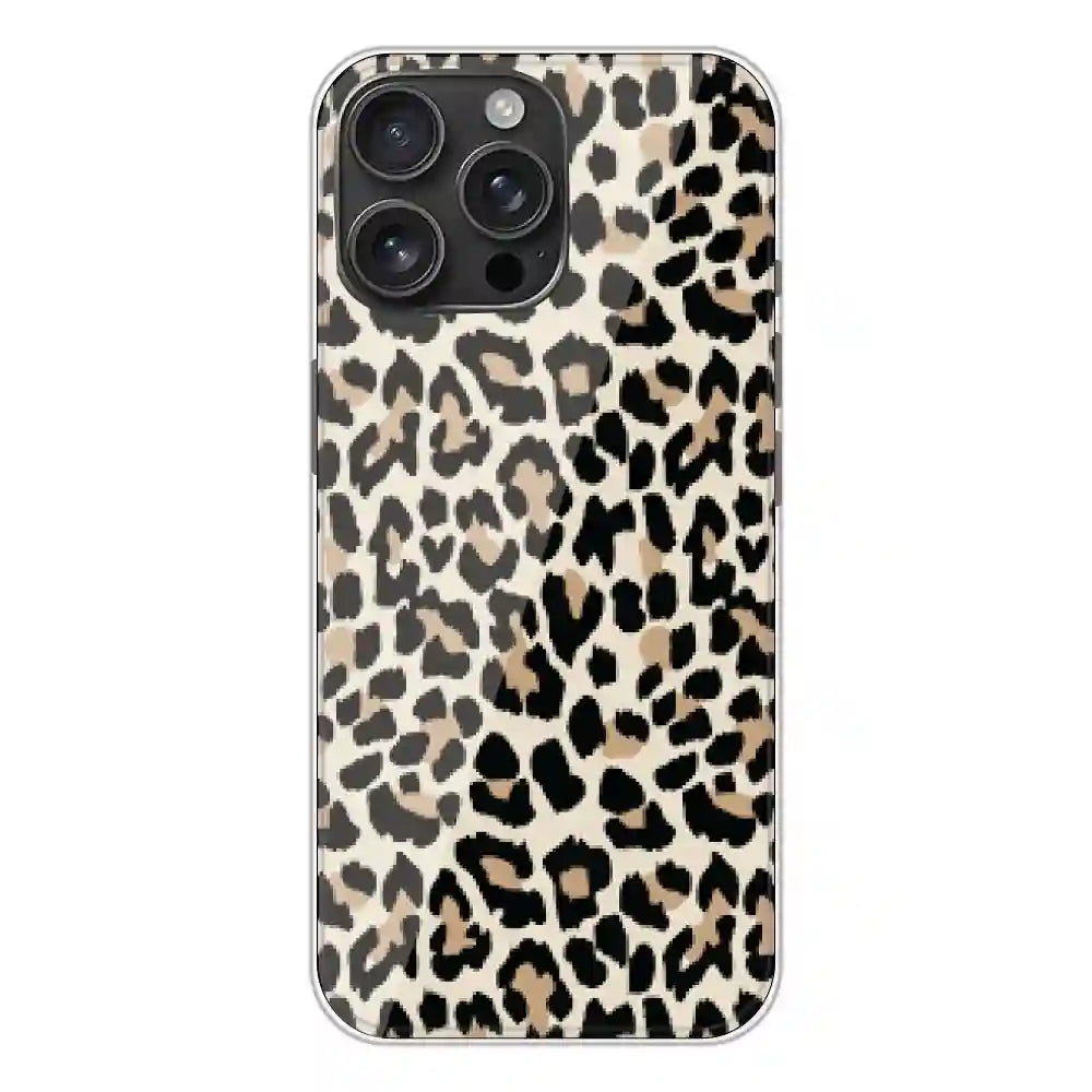 Leopard Print - Printed Silicone Case For Apple iPhone 16 Pro Max