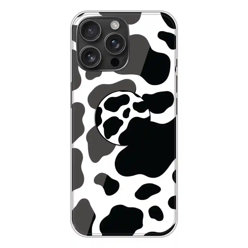 Cow Print - Silicone Grip Case For Apple iPhone 16 Pro Max