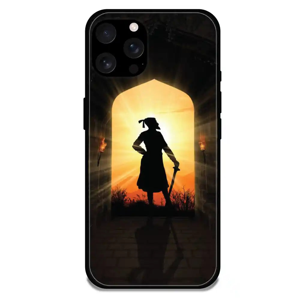 Shivaji Maharaj - Glossy Metal Silicone Case For Apple iPhone Models