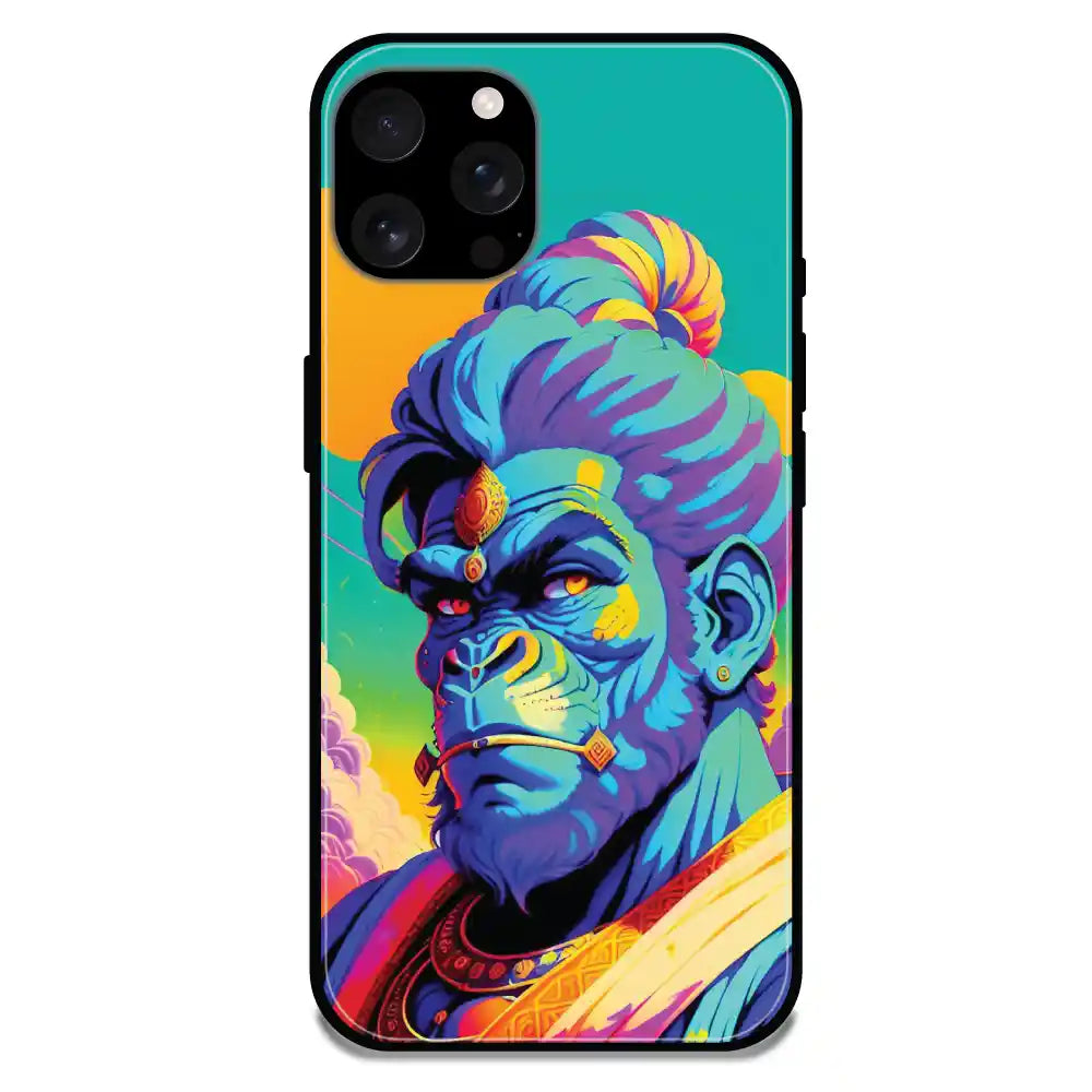 'Lord Hanuman - Glossy Metal Silicone Case For Apple iPhone 16 Pro Max