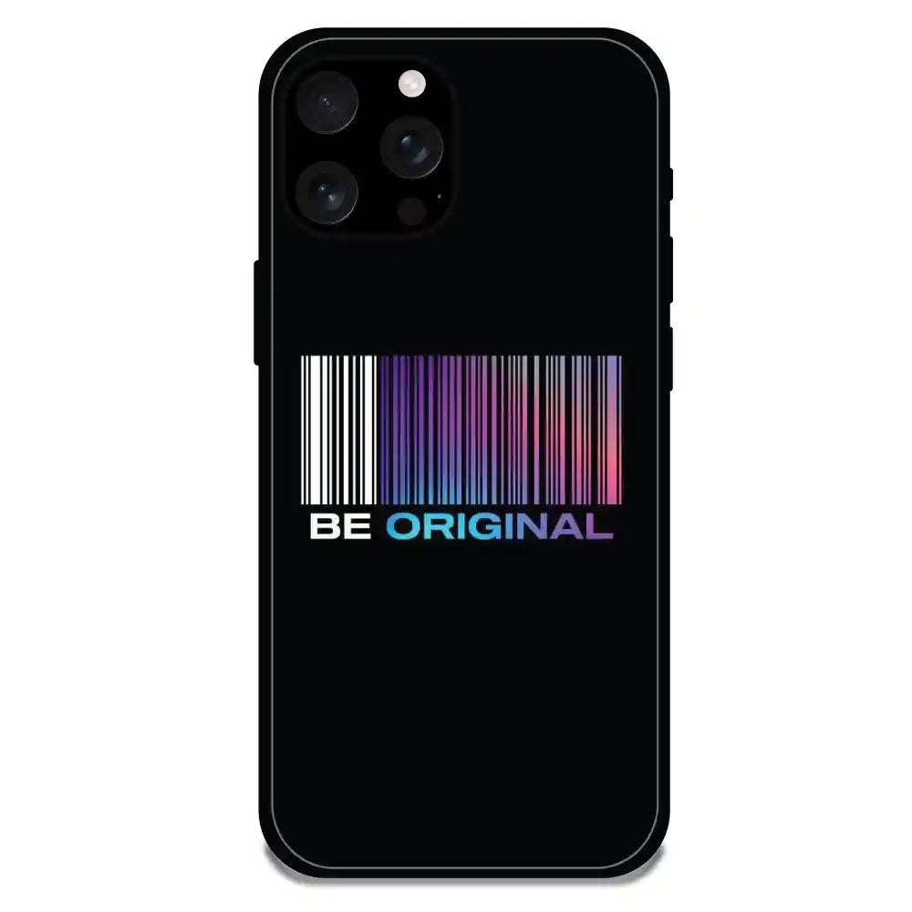 'Be Original - Glossy Metal Silicone Case For Apple iPhone 16 Pro Max