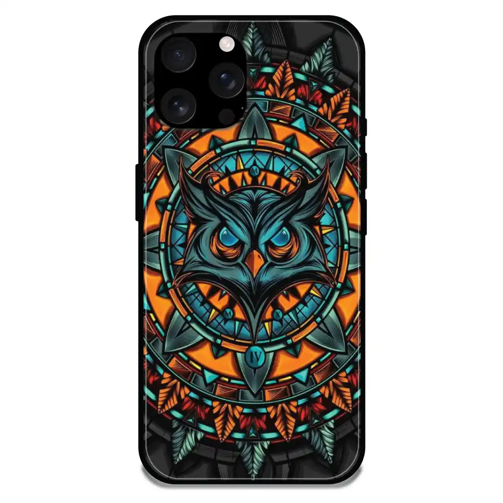 'Blue And Black Waves - Glossy Metal Silicone Case For Apple iPhone 16 Pro Max