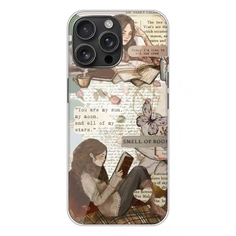 Book Collage - Silicone Case For iPhone Models Apple iPhone 16 Pro Max