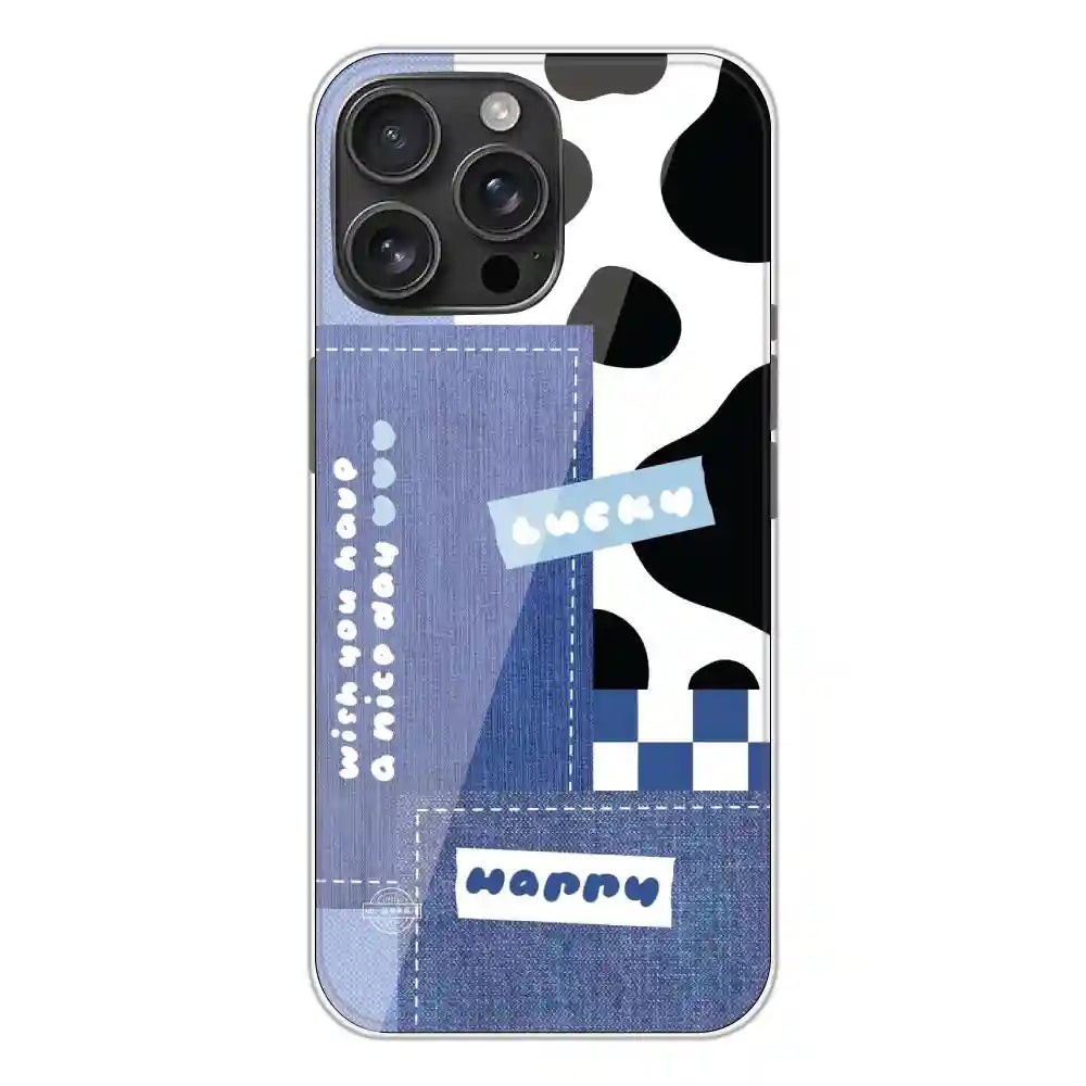 Cow Print Collage - Printed Silicone Case For Apple iPhone 16 Pro Max