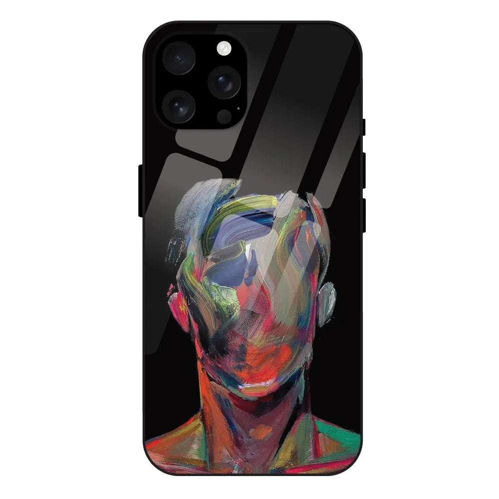 'Face Oil Painting - Glass Case For Apple iPhone 16 Pro Max